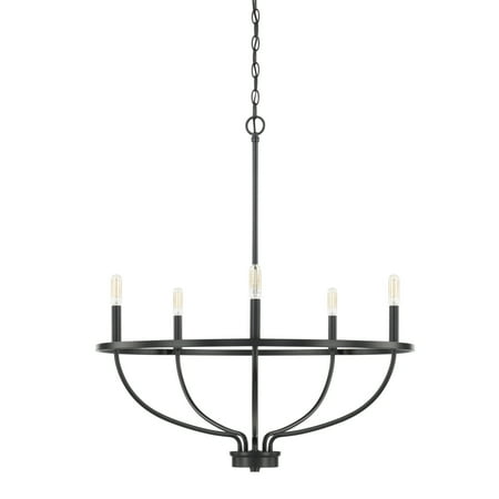 

Capital Lighting 428551 Greyson 5 Light 29 Wide Taper Candle Chandelier - Black