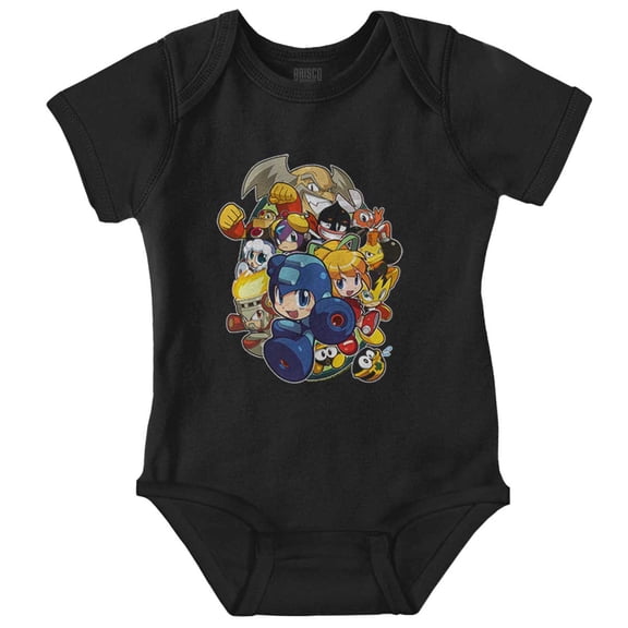 Mega Man Powered UP Video Game Romper Boys or Girls Infant Baby Brisco Brands NB