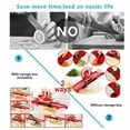 thumbnail image 4 of Mandoline Slicer Adjustable Vegetable Shredder Professional Cubing Mandoline Slicer Handheld Baby Food Chopper With 6 Interchangeable Blades Hand Protector for Kitchen, 4 of 7