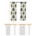 thumbnail image 6 of Tropical Trees Blackout Curtains for Bedroom, Summer Palm Trees Botanical Vintage Green Thermal Insulated Kitchen Drapes with Grommets, Light Blocking Window Treatment, 2 Panels 42" x 45", 6 of 7