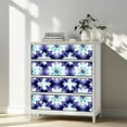 thumbnail image 3 of Peel and Stick Wallpaper Contact Paper Boho French Flower Stamen Wall Mural Geometric Shapes Abstract Self Adhesive and Removable 17.7in x 118in, 3 of 8
