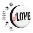 thumbnail image 5 of 16'' Romantic Love Tire Cover, Universal Spare Wheel Covers, Dust-Proof, Water-Proof, Sun-Proof and Corrosion-Proof, 5 of 9