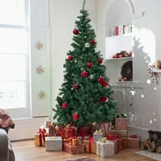 7ft green christmas tree artificial unlit premium spruce hinged tree with stand holiday festival decor indoor - Outdoor Artificial Christmas Tree 7ft green christmas tree artificial unlit premium spruce hinged tree with stand holiday festival decor indoor - Outdoor Artificial Christmas Tree