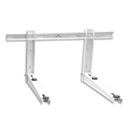 i-cool Sturdy Steel Solid Epoxy Heavy Duty, Foldable Wall Mounting Bracket Silver