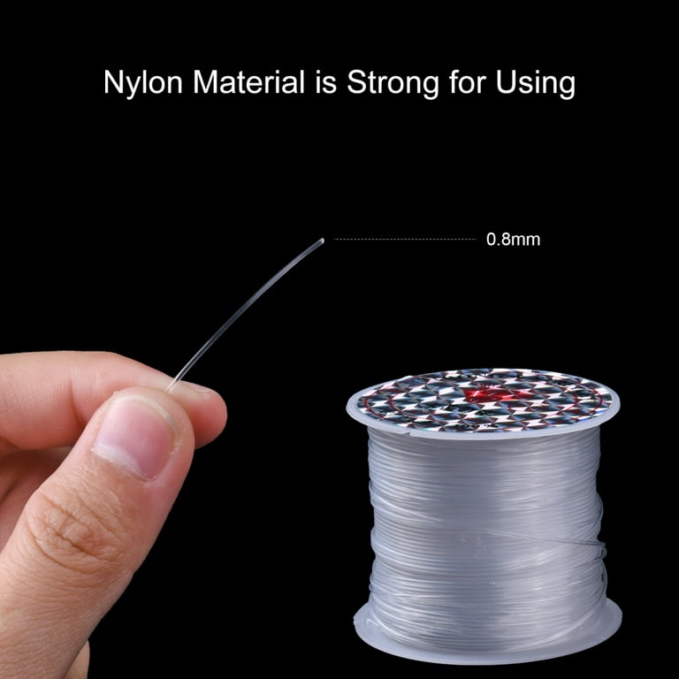 1Roll Nylon Wire Clear 0.8mm about 8.74 yards 8m 
