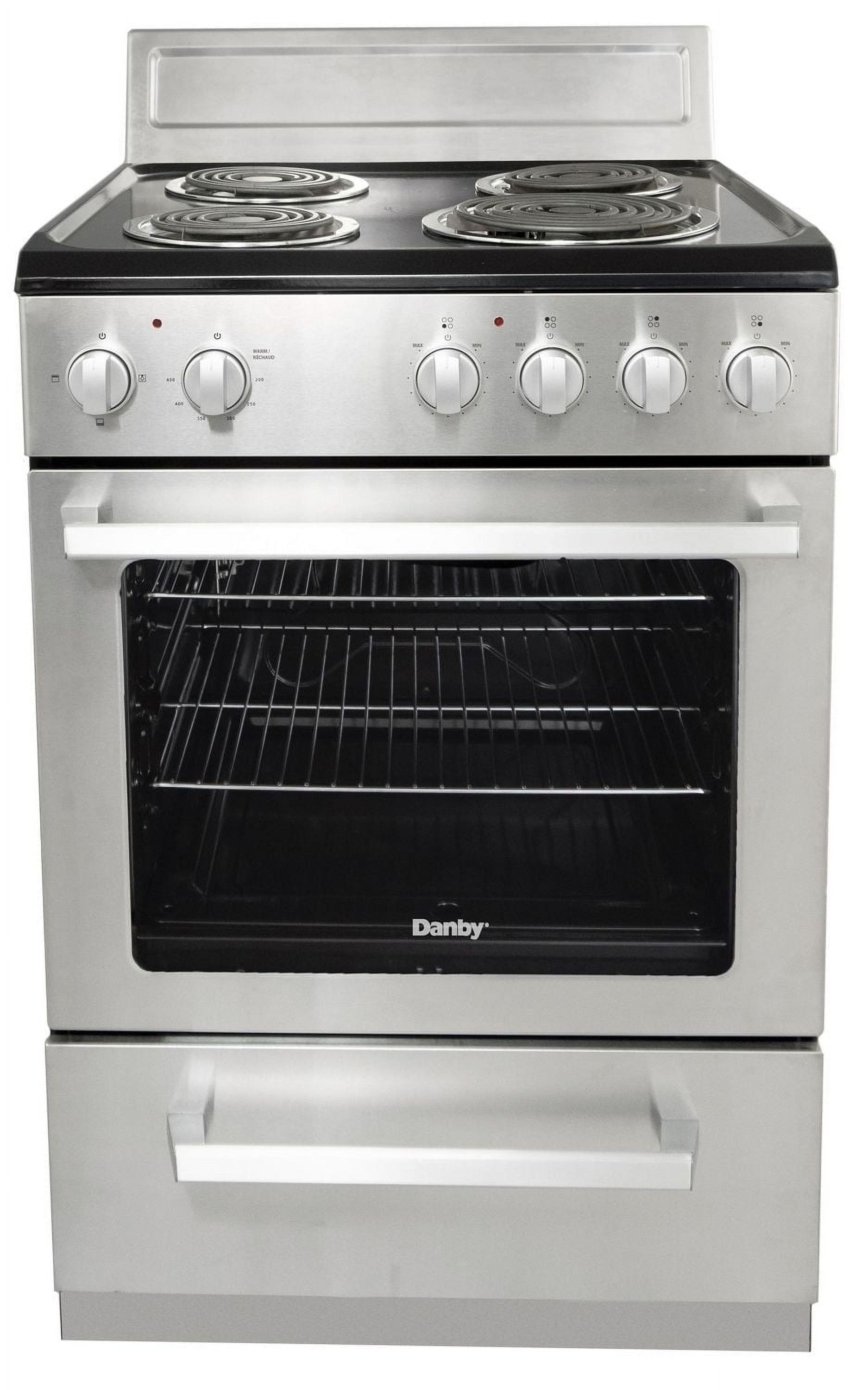 Danby DERM240BSSC Cuisinière électrique de 24 po de largeur en Acier Inoxydable