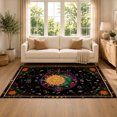thumbnail image 2 of Gelasgo Celestial Sun Zodiac Velvet Area Rug, Astrology Star Sign Decorative Carpet, Vintage Boho Indoor Floor Mat for Bedroom Living Room Office Dorm Home Decor, 2 of 5