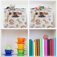 thumbnail image 6 of Ryvnso Cute Elephant Zoo Storage Basket Large Bin Foldable Boxes Toys Organizer 14.2x10.2x8.3in 2 PCs, 6 of 8