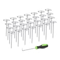 thumbnail image 2 of 50 alfileres circulares para tela con gancho para jardín, grapas para el suelo, estacas para carpa, patio, leña, lona, ​​césped, cubierta vegetal., 2 of 8