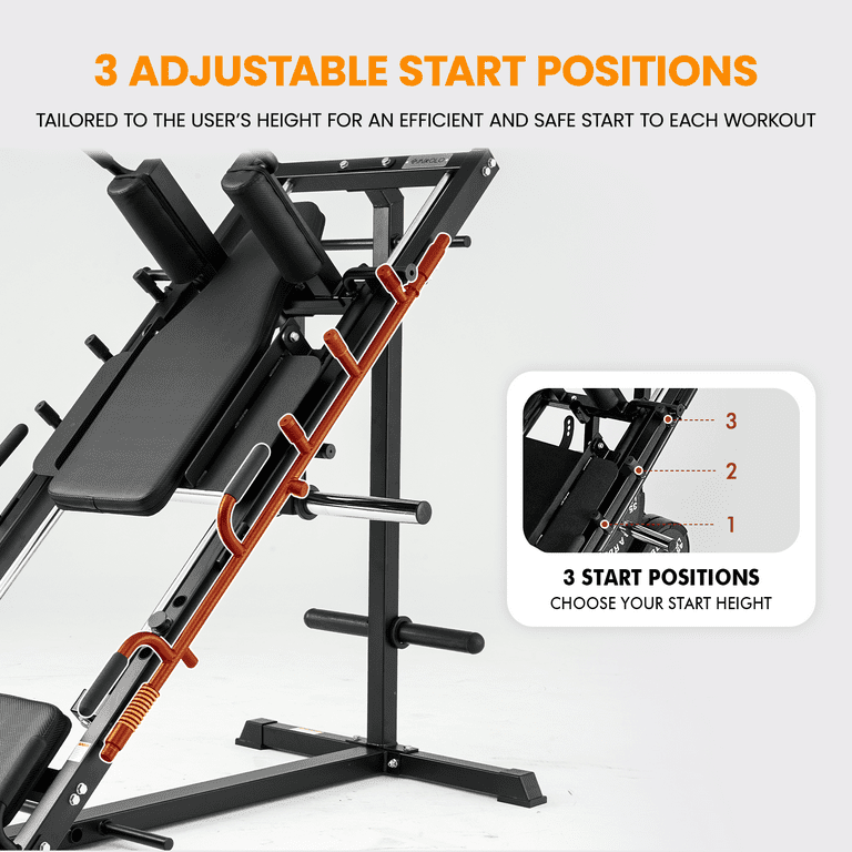 Syedee Multifunctional Leg Press Hack Squat Machine, Weightlifting