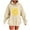 Beige, variant on Hooded Sweatshirts for Women Fall Fashion Hoodies Casual Loose Floral Printed Outdoor Hoody Jackets Round Neck Long Sleeve Hoodie Pullover Winter Outwears with Pocket