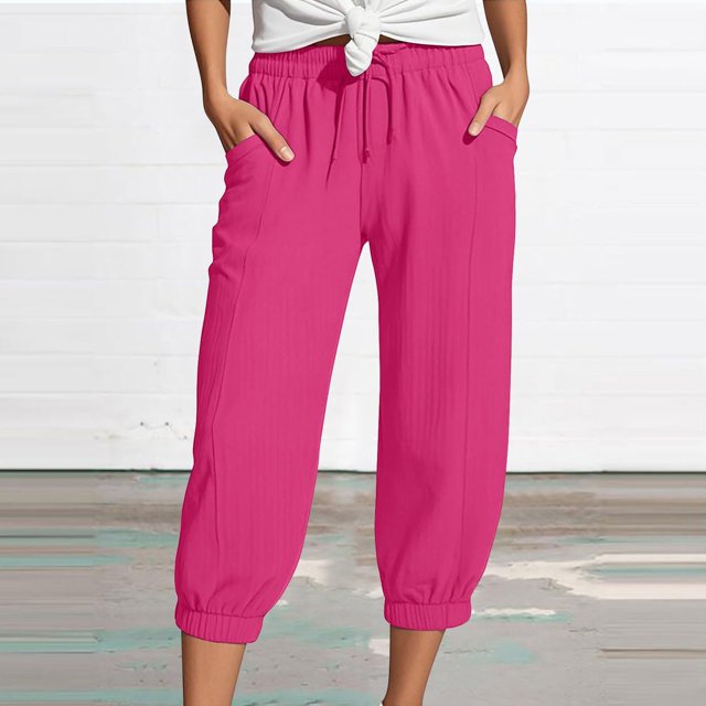WILLBEST Pantalones Casuales para Mujer, con Bolsillos, Cintura Alta, Lisos, Rectos, Largos, Acampanados, para Comodidad y Estilo Diario. Extra Grande