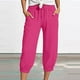 thumbnail image 1 of WILLBEST Pantalones Casuales para Mujer, con Bolsillos, Cintura Alta, Lisos, Rectos, Largos, Acampanados, para Comodidad y Estilo Diario. Chica, 1 of 4