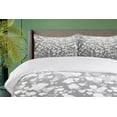 thumbnail image 4 of Ambesonne Abstract Duvet Cover Sets, Sunshines Marriage, 2-King, Dimgrey White, 4 of 7