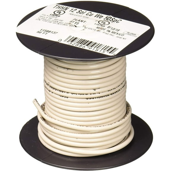 SOUTHWIRE COMPANY LL 11588137 Thhn Wire, 50', White