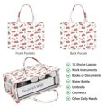 thumbnail image 2 of Large Capacity Tote Bag,Red Christmas Truck Pattern Handbag Fashion Luxury Tote Bag,15.7"x13"x 5.1" Inches,Laptop Compatible, 2 of 6