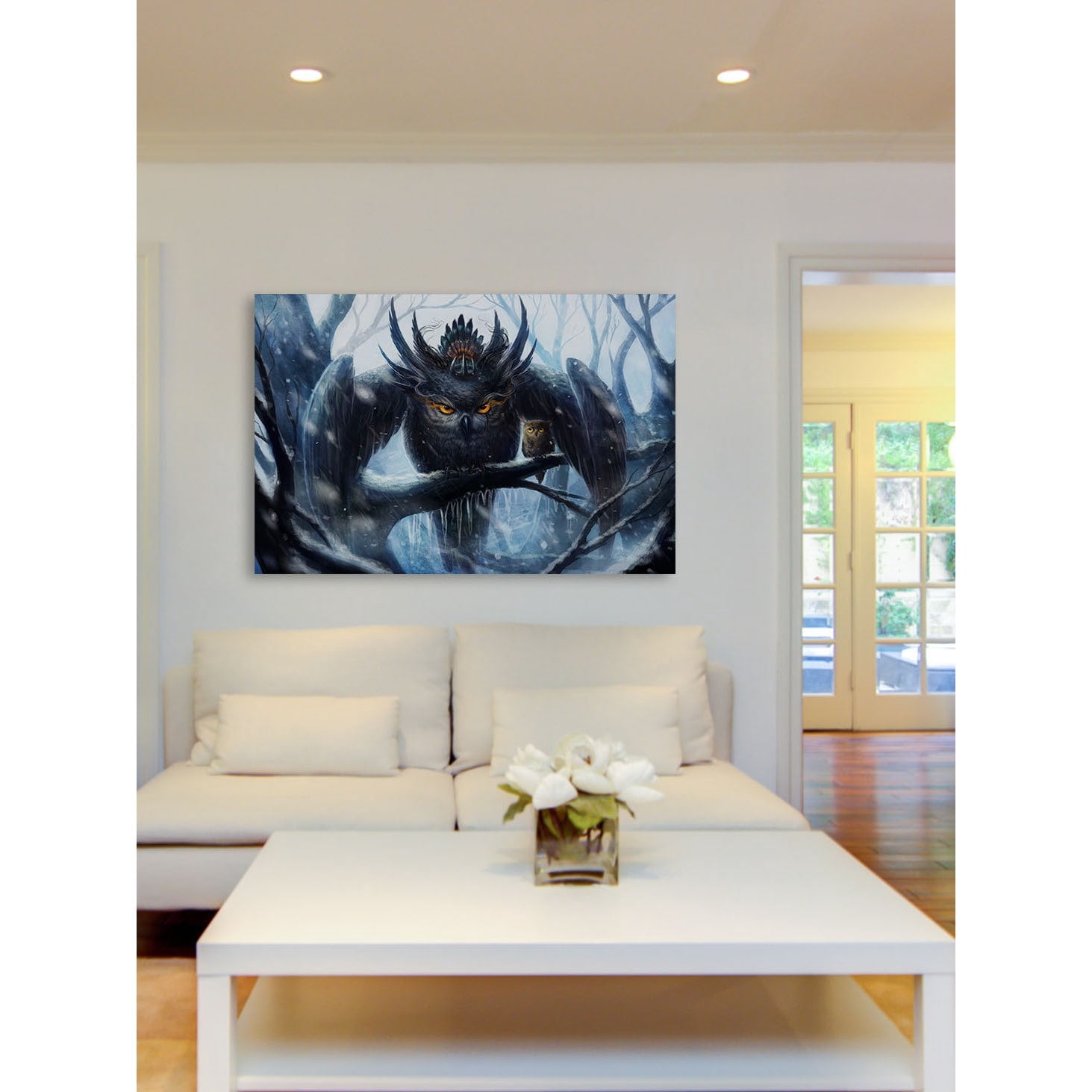 "Owl Mommy" Painting Print on Wrapped Canvas