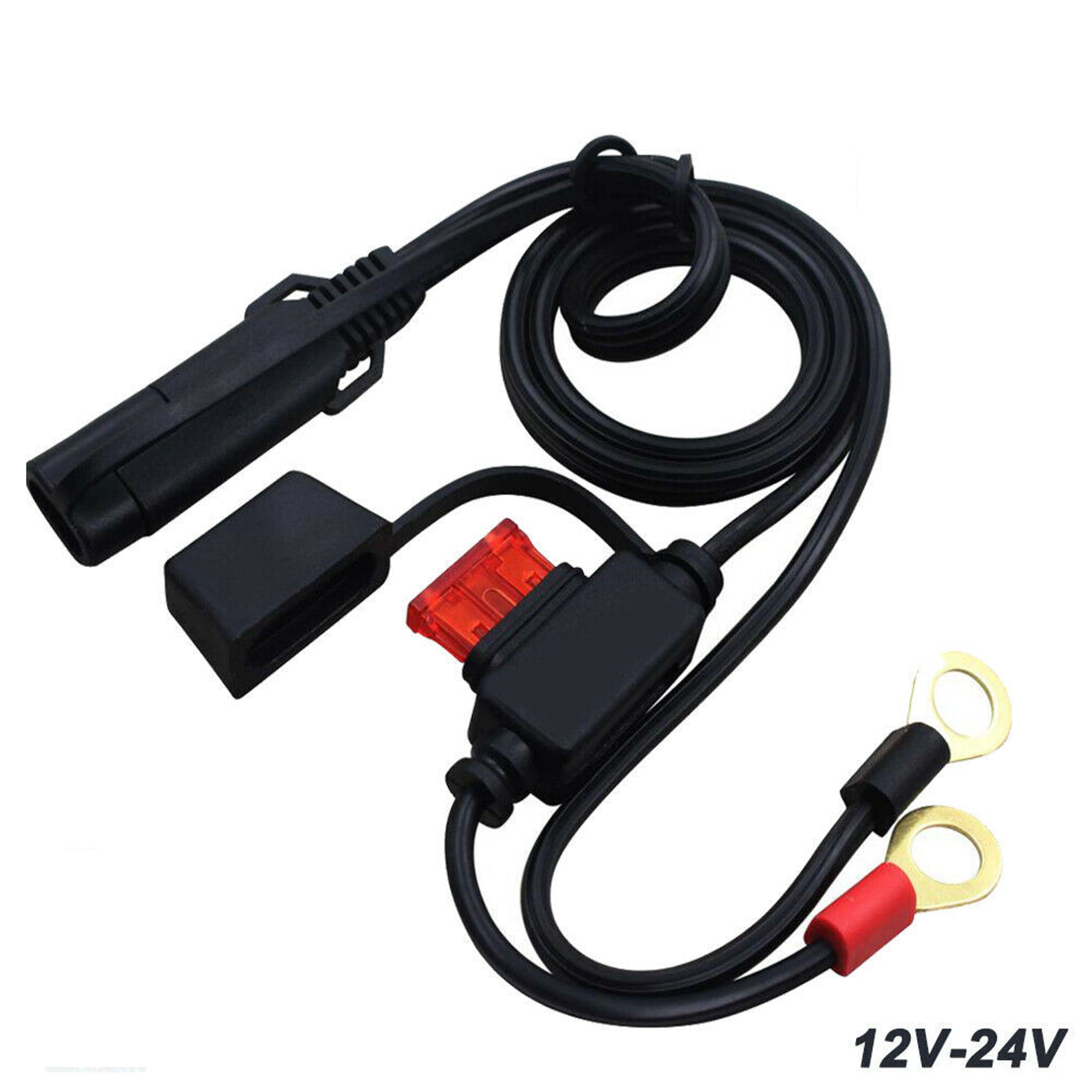 12 Volt Motorcycle Quick Connect Battery Tender Fused Ring Terminal Harness A668
