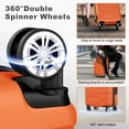 thumbnail image 4 of Sunbee Ensemble de 3 Valises, Valise Rigide en ABS avec Serrure TSA, Légère et Résistante, à Roulettes Multidirectionnelles, Orange, 4 of 7