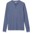 thumbnail image 2 of Amazon Essentials - Camisa Henley de manga larga ajustada para hombre, color &iacute;ndigo Amazon Essentials NA, 2 of 5