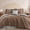 Amber Brown-Full, variant on Full Amber Brown 7-Piece Ruffle Microfiber Bed-in-a-Bag Set
