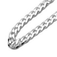 thumbnail image 2 of Men's Sterling Silver 7mm Italian Solid Curb Link Chain Necklace (18"~30" Inch), 2 of 2