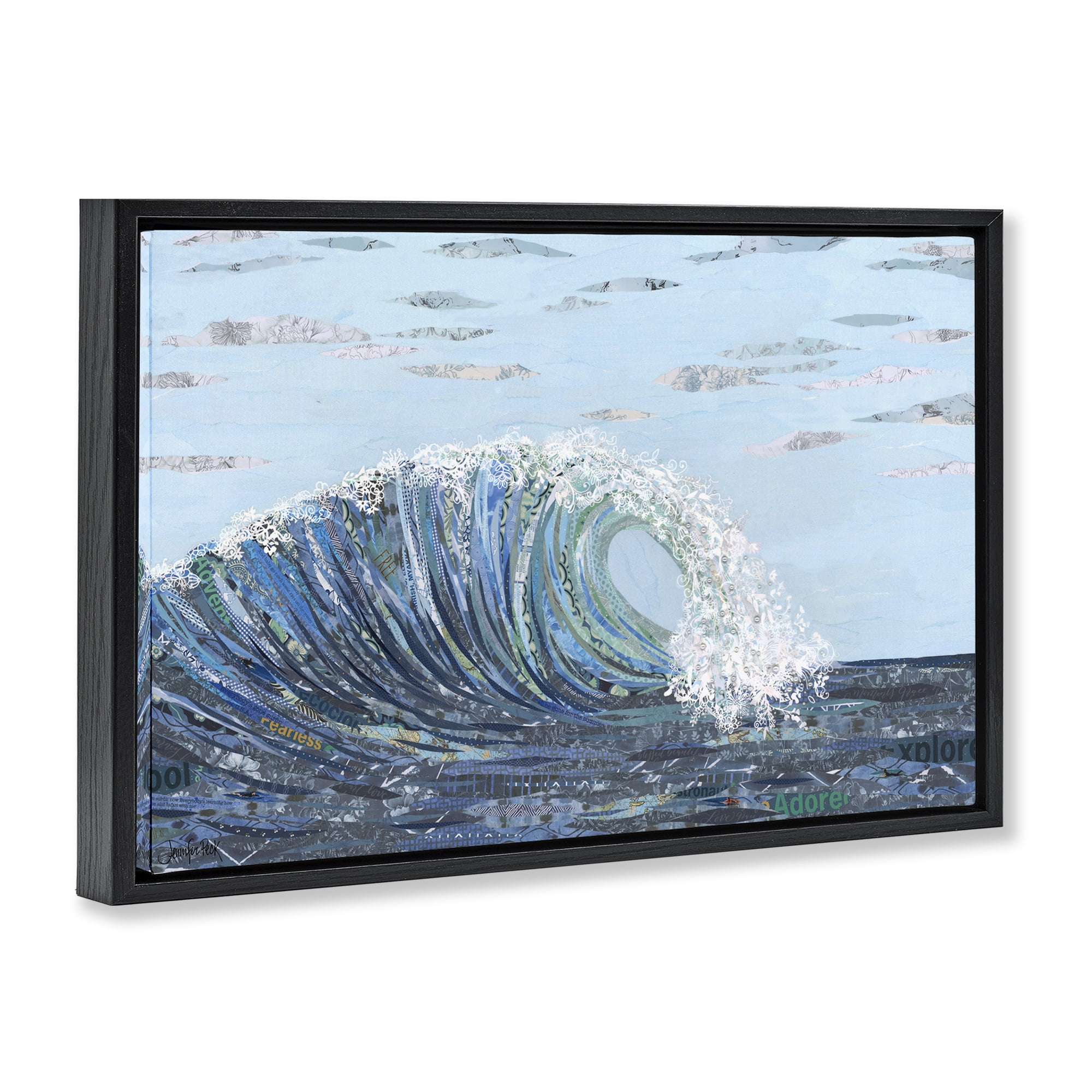 Stupell Kahuna Wave Landscape Painting - 25x17 Canvas Art