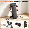 thumbnail image 3 of FASTES 8 Positions Adjustable Weight Bench with Leg Extension & Preacher Curl, Foldable Workout Bench Weight Bench Press for Full Body Strength Training 1000 lbs Capacity, 3 of 9