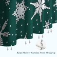 thumbnail image 6 of Green Christmas Snowflake Pattern Shower Curtain 72"x72" ,Bathroom Decorative Shower Curtains Set with 12 Hooks,Modern Waterproof Washable Shower Curtain, 6 of 6