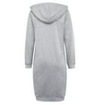thumbnail image 3 of Niaviben Long Hoodies for Women Zip Up Comfrt Hoodie Fall Jacket Hoodies for Women Zip Up Hoodies Jackets for Women Trendy Hoodies Gray L, 3 of 6