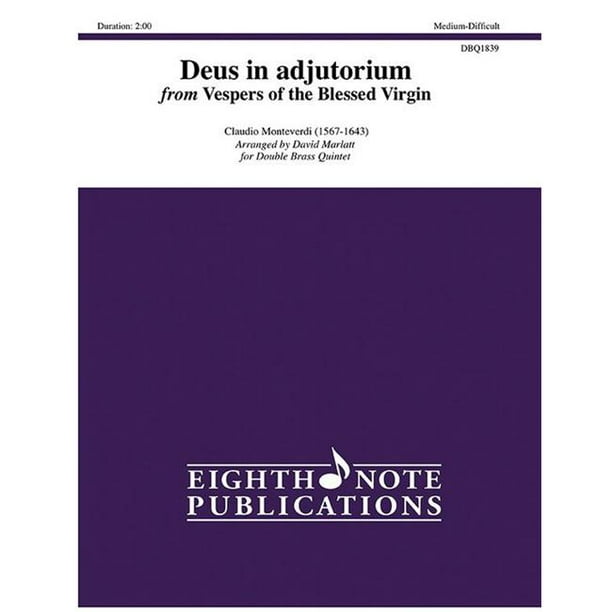 Alfred 81-DBQ1839 Deus in Adjutorium Composé par Claudio Monteverdi