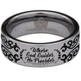 thumbnail image 2 of Bible Verse Isaiah 58:11 Tungsten Carbide Ring, 2 of 9