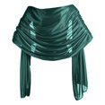 thumbnail image 2 of Eoperou Women Shawl Solid Color Comfortable Breathable Silky Touch Decorative Temperament Accessories Elegant Evening Party Dress Shawl Wedding Accessories Scarf for Bridal Bridesmaid, 2 of 8