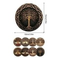 thumbnail image 3 of 8 Pcs Life Tree Wooden Trivets for Hot Dishes 8 Rustic Round Tree Trivet Set Hot Plate Holders Heat Resistant Polite Trees Coasters for Table Dishes Pots and Pans (Wood Color), 3 of 6