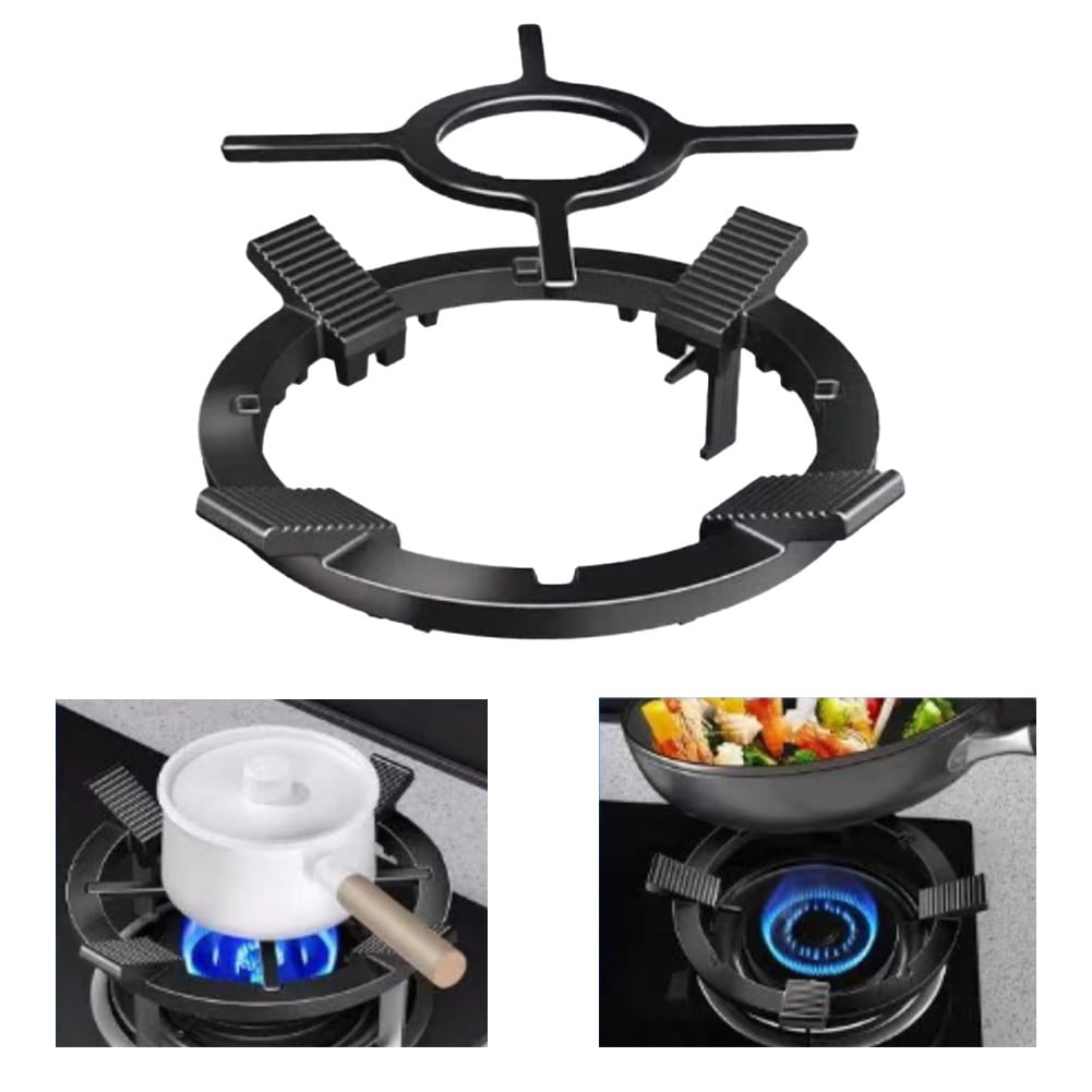 AFQH Non-Slip Cast Iron Gas Stove Bracket:Stable Support for Frying Pans or Milk Pans