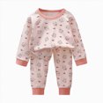 thumbnail image 6 of TOWED22 Baby Girl Toddler Clothes Outfits Set Long Sleeve Round Neck Tee + Elastic Waist Joggers 2 Piece Fall Winter Cute Comfy(Light Purple,2-3 Y), 6 of 6