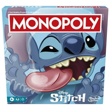Monopoly Disney Stitch Edition Board Game, Officially Licensed Disney Game, Ages 8  (Walmart Exclusive)
