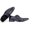 thumbnail image 3 of Mio Marino Men’s Slick Wingtip Leather Dress Shoes, 3 of 6