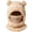 Khaki, variant on Winter 3 in 1 Bear Ski Mask, Bear Mask Cap,Bear Ski Mask, Warm Knitted Material, Two-Way Wear Style, Ideal for Outdoor Activities