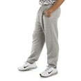 thumbnail image 3 of Vibes Mens Ash Grey Fleece Jogger Pant Drawstring Male Adult, 3 of 4