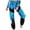 Sky Blue, variant on XFLWAM Womens Shiny Metallic High Waist Stretchy Jogger Pants Hip Hop Club Wear Holographic Trousers Sweatpant Black S