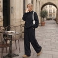 thumbnail image 2 of SUNBS Lounge Sets for Women 2 Piece Sweatsuits Mock Neck Sweatshirt Outfits for Women Fall Oversized Loungewear Sweatpants, 2 of 9