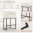 thumbnail image 5 of Dycanpo 27"H Modem Bar Stools Set of 3 with Back and Arms, for Home Kitchen, Beige, 5 of 8