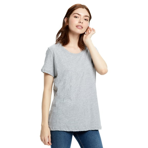 US Blanks Ladies' Short-Sleeve Loose Fit Boyfriend Tee - US115