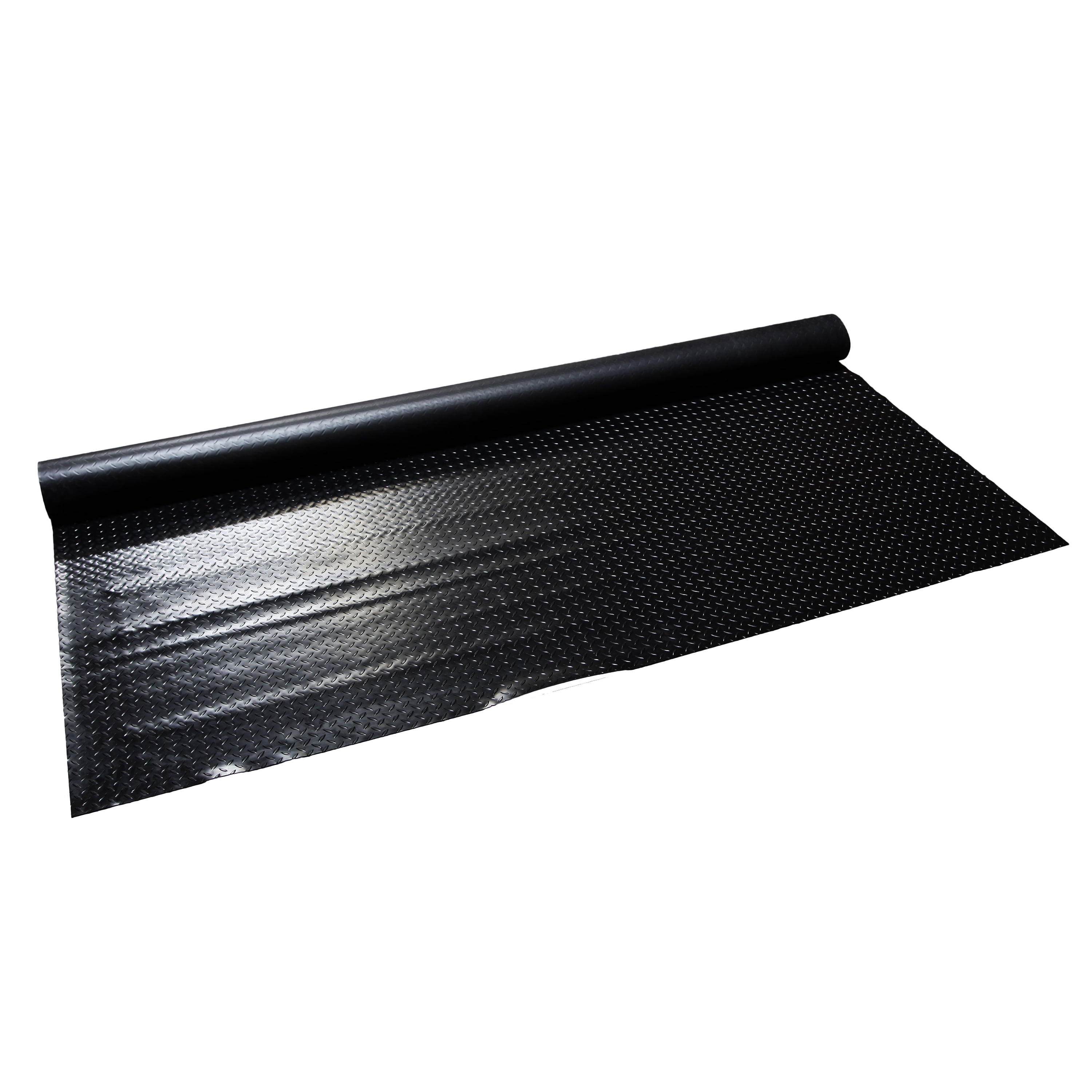FlooringInc Standard Grade Nitro Garage Roll & Protective Parking Mats, Midnight Black, Diamond, 7.5'x25'