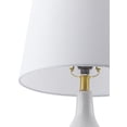thumbnail image 4 of Livabliss Rugged Modern Accent Table Lamp, 20-inch, Brass/White with Cream Shade, 4 of 5