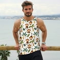 thumbnail image 6 of Daiia Monkeys Swinging from Palms Printed Men's Quick Dry Fit Muscle Tank Top Slim-Fit Tank Workout Tank Top Lightweight Sports Tank Top-3X-Large, 6 of 7