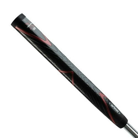 Winn Pro X 1.18 Putter Grip Midsize, Black/Red, Pro X 1.18 WPX18-BK