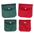 thumbnail image 6 of 1 Pcs Dust Protect Portable Soft Velvet Gift Jewelry Bag Snap Button Packaging Bag Fashion Exquisite Packaging Gift Green L, 6 of 6