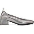 thumbnail image 2 of Vionic Women's Ramona Block Heel Pump Pewter Metallic Leather 8.5M, 2 of 6